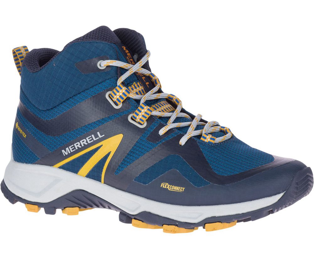 Botas Homem - Merrell Mqm Flex 2 Mid Gore-Tex® - Azuis - CES439102